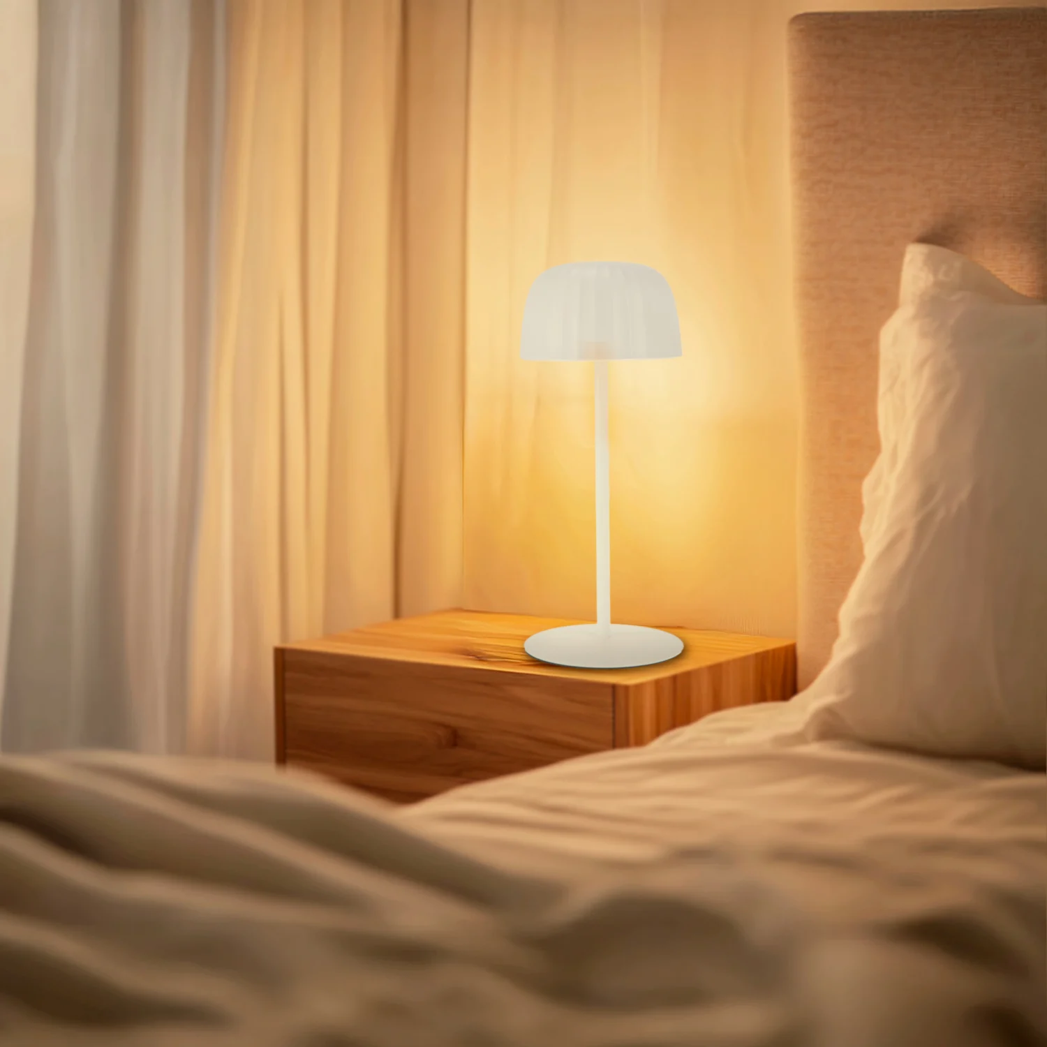 Lampara LED de Sobremesa White Gonza IP44