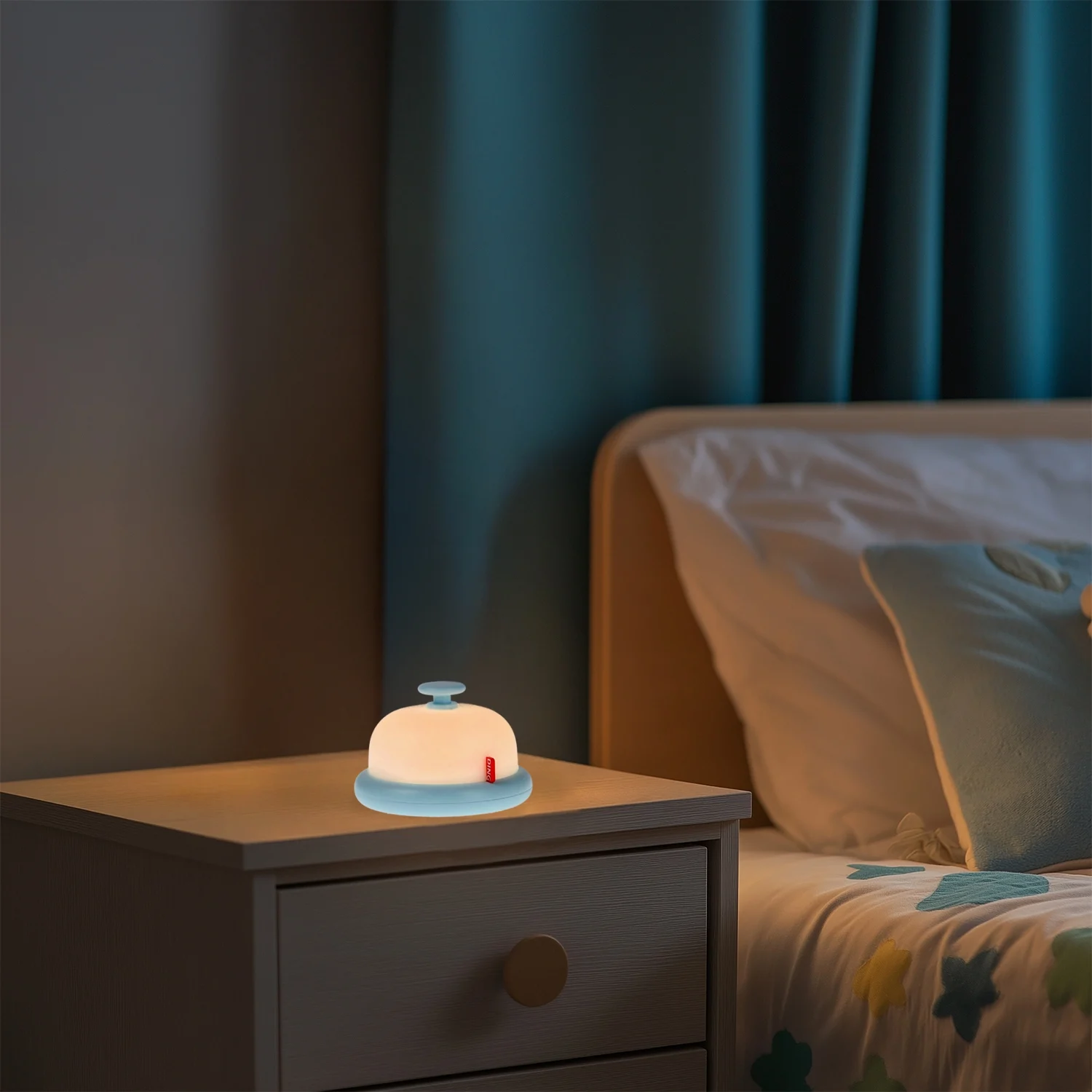 Luz Quitamiedos Táctil Infantil LED 3W Ring Inalámbrico + Cargador USB