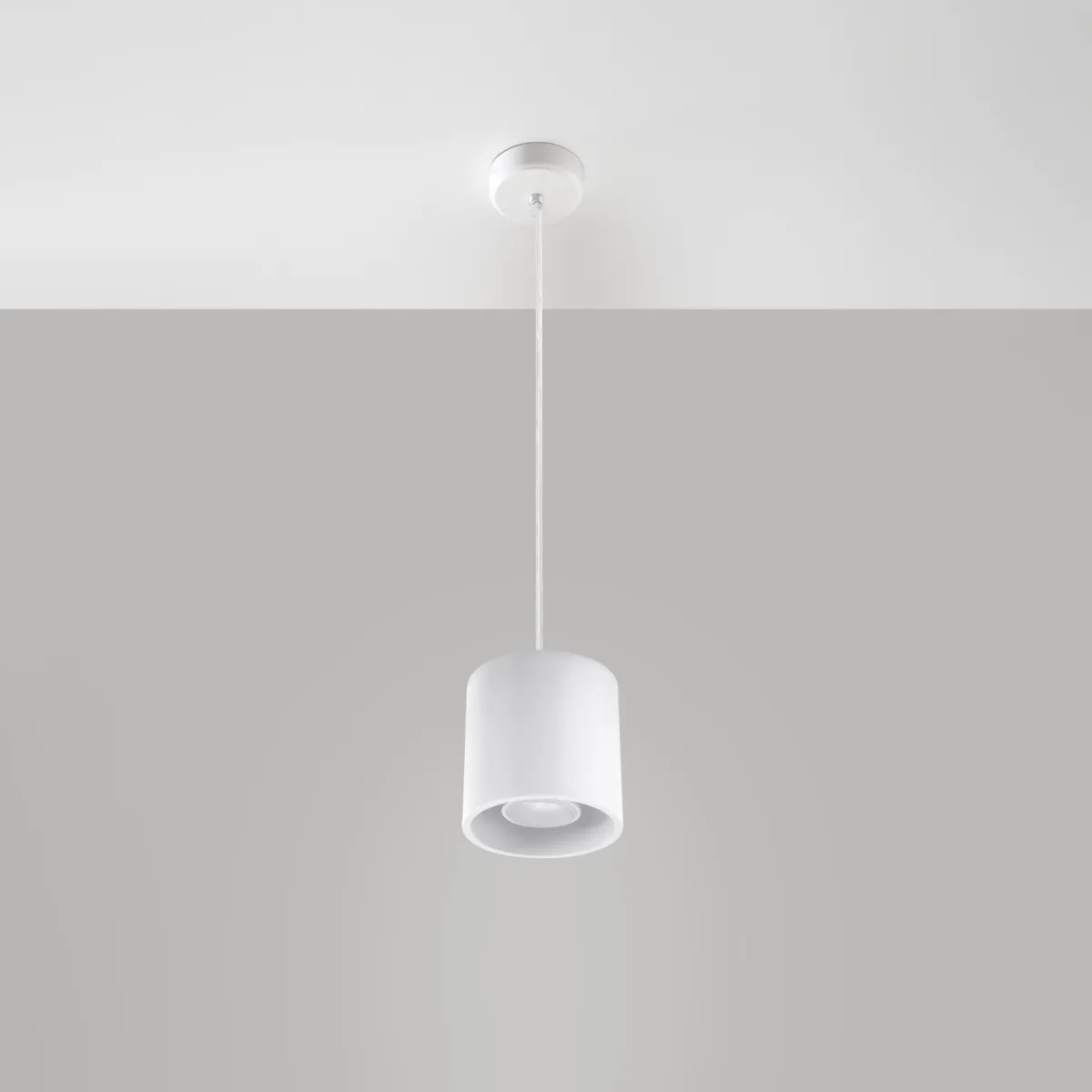 Lámpara colgante blanca Orbis