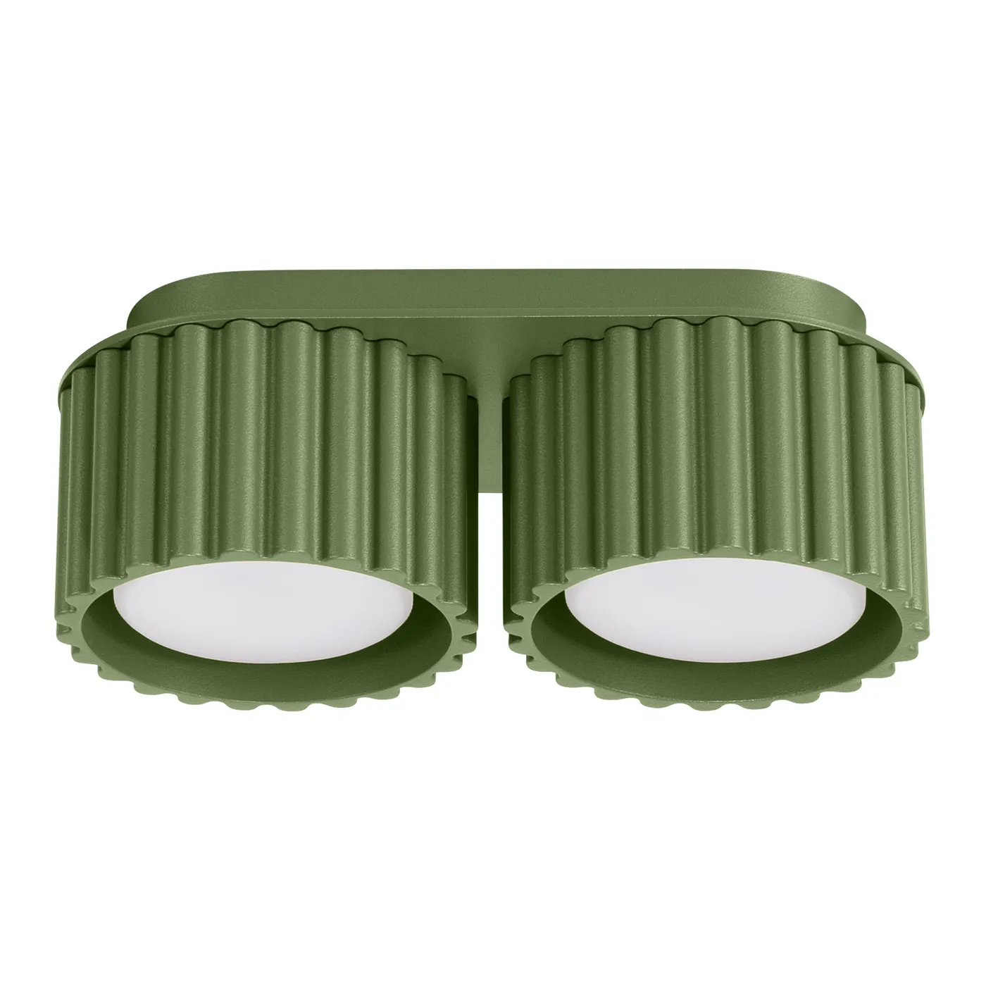Plafón de techo Aura 2 verde oliva