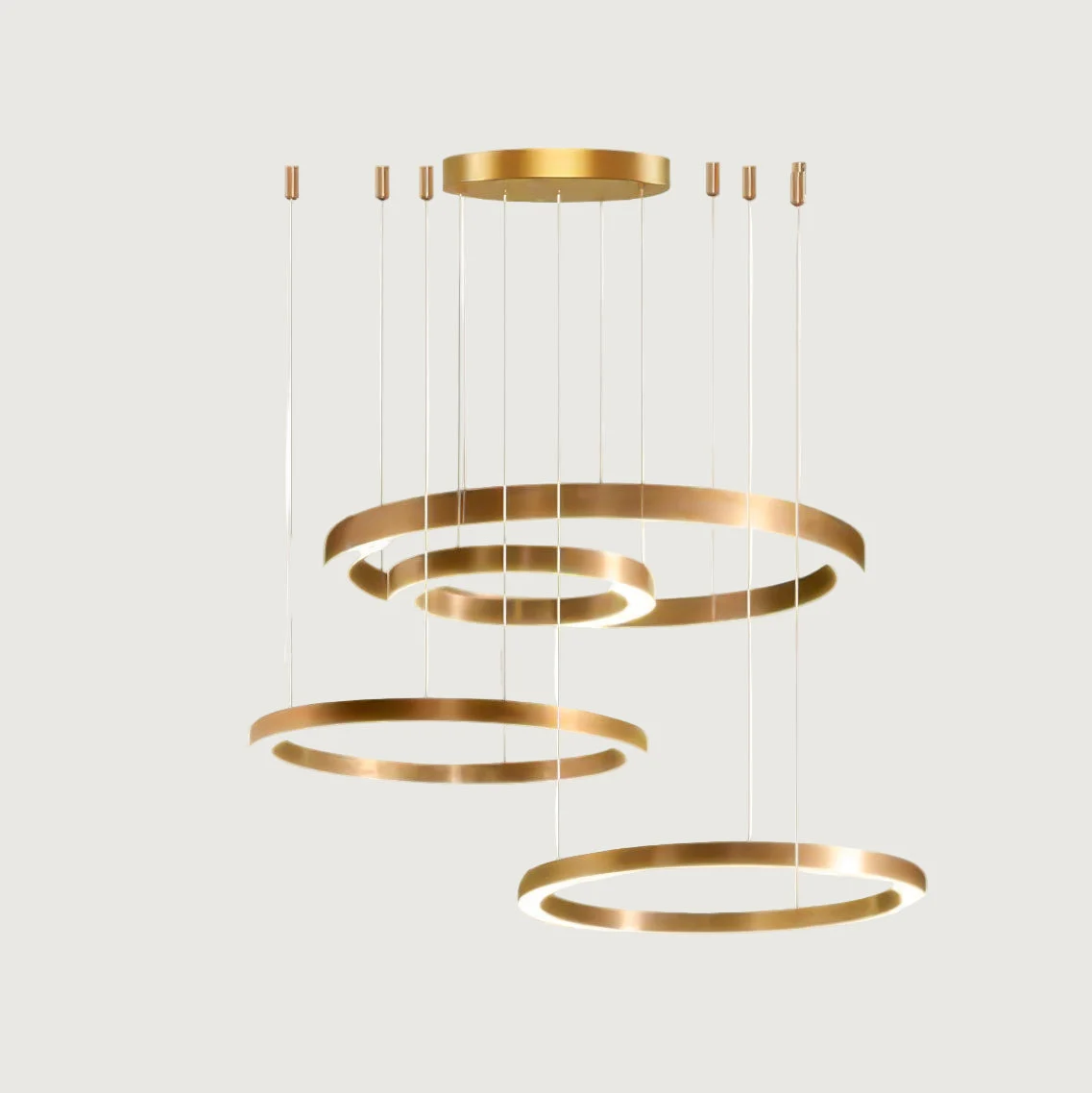 Salen - Lámpara Araña Colgante LED para Techo - Difusor de Acrílico - Varios Tamaños y Acabados - Ideal para Ambientes Elegantes