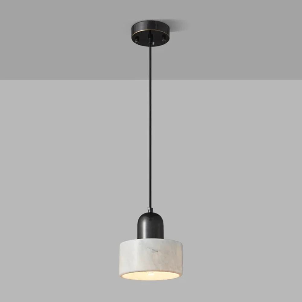 Nuvira - Lámpara Colgante Moderna de Mármol y Vidrio Verde – Diseño Elegante y Contemporáneo