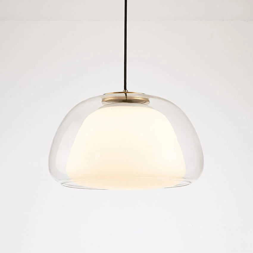 Siya - Lámpara Colgante Moderna de Vidrio Lechoso – Diseño Elegante para Iluminación Ambiental