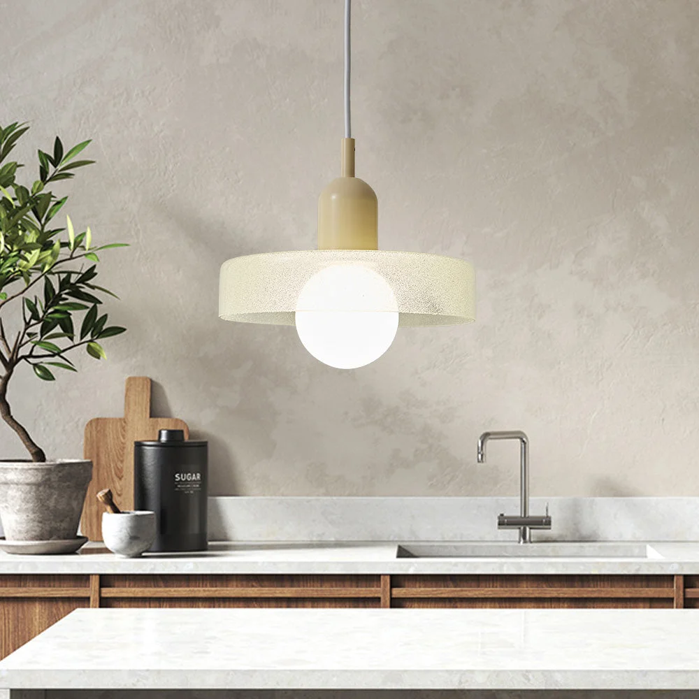 Mirea - Lámpara Colgante Moderna de Vidrio Transparente para Comedor – Diseño Minimalista y Iluminación Cálida - 150 cm de Cable