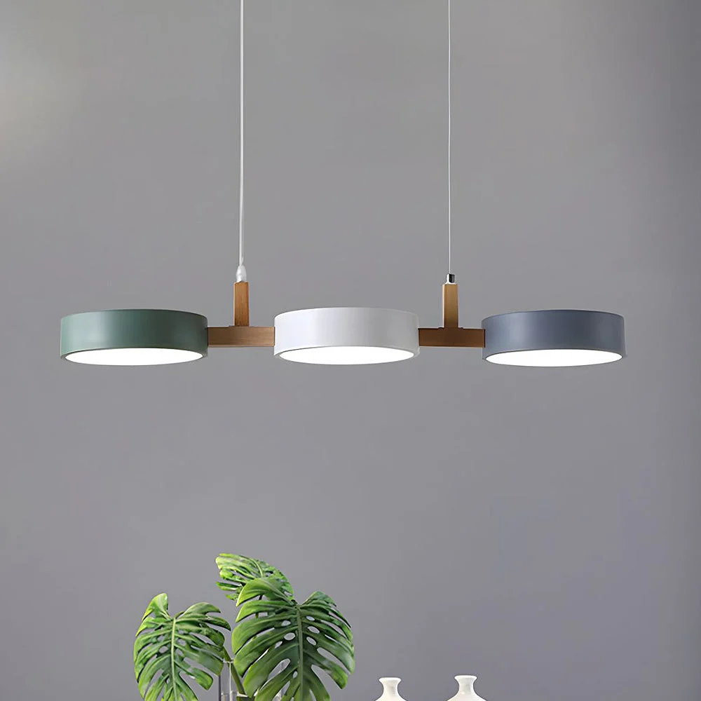 Vesa - Lámpara Colgante Nórdica de Metal Cilíndrica con Múltiples Fuentes de Luz