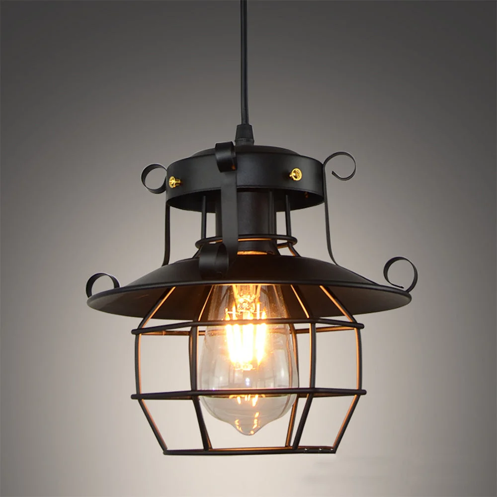 Senara - Lámpara Colgante Vintage Industrial de Hierro – Diseño Retro para Cocinas y Comedores