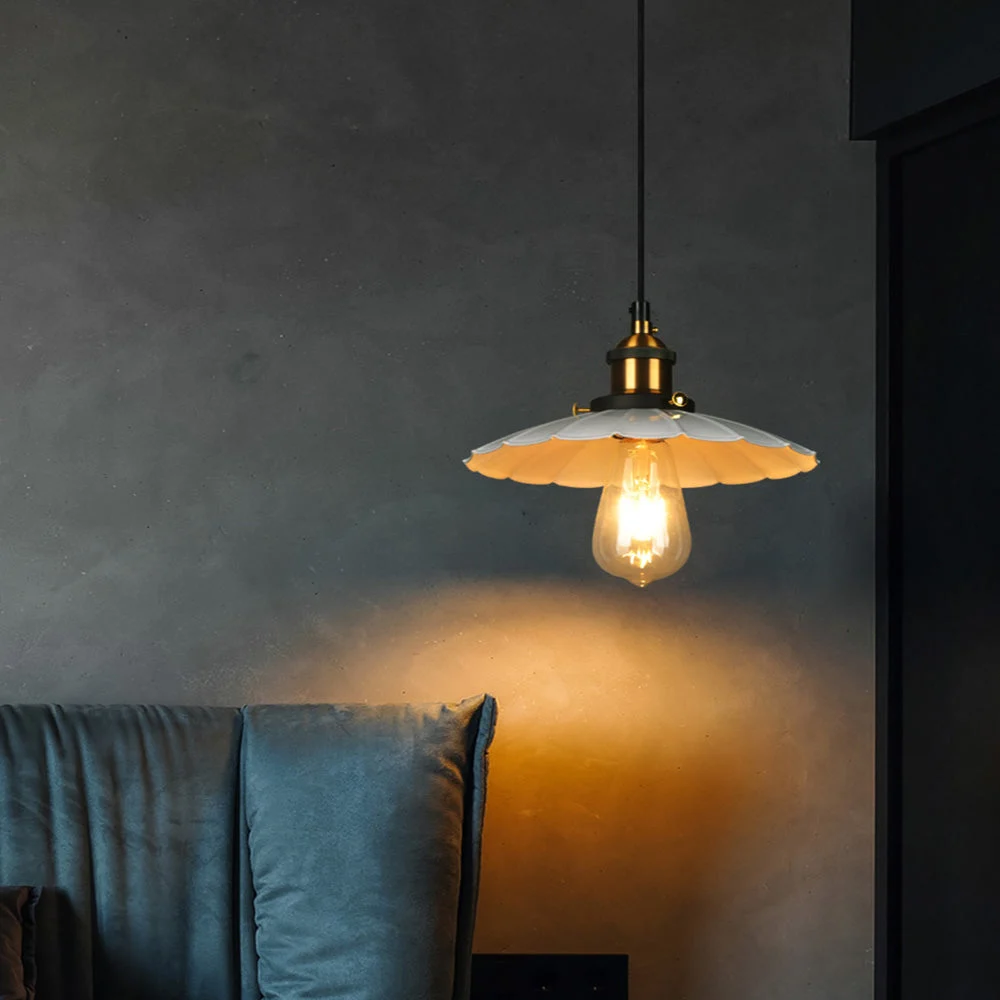 Silia - Lámpara Colgante de Diseño Minimalista Blanca para Sala de Estar
