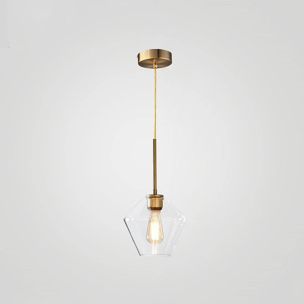 Arta - Lámpara Colgante de Vidrio Industrial para Sala de Estar – Diseño Moderno y Elegante