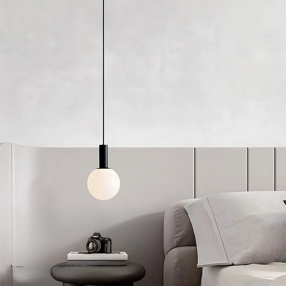 Adara - Lámpara Colgante de Vidrio Opalescente Moderna para Techo – Diseño Sofisticado Ideal para Dormitorios y Salas de Estar