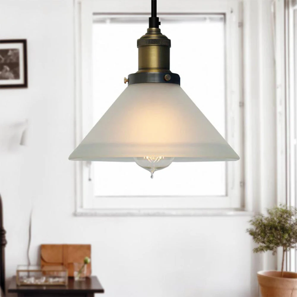 Ailara - Lámpara Colgante de Vidrio Retro Creativa – Diseño Artístico para Ambientes Acogedores