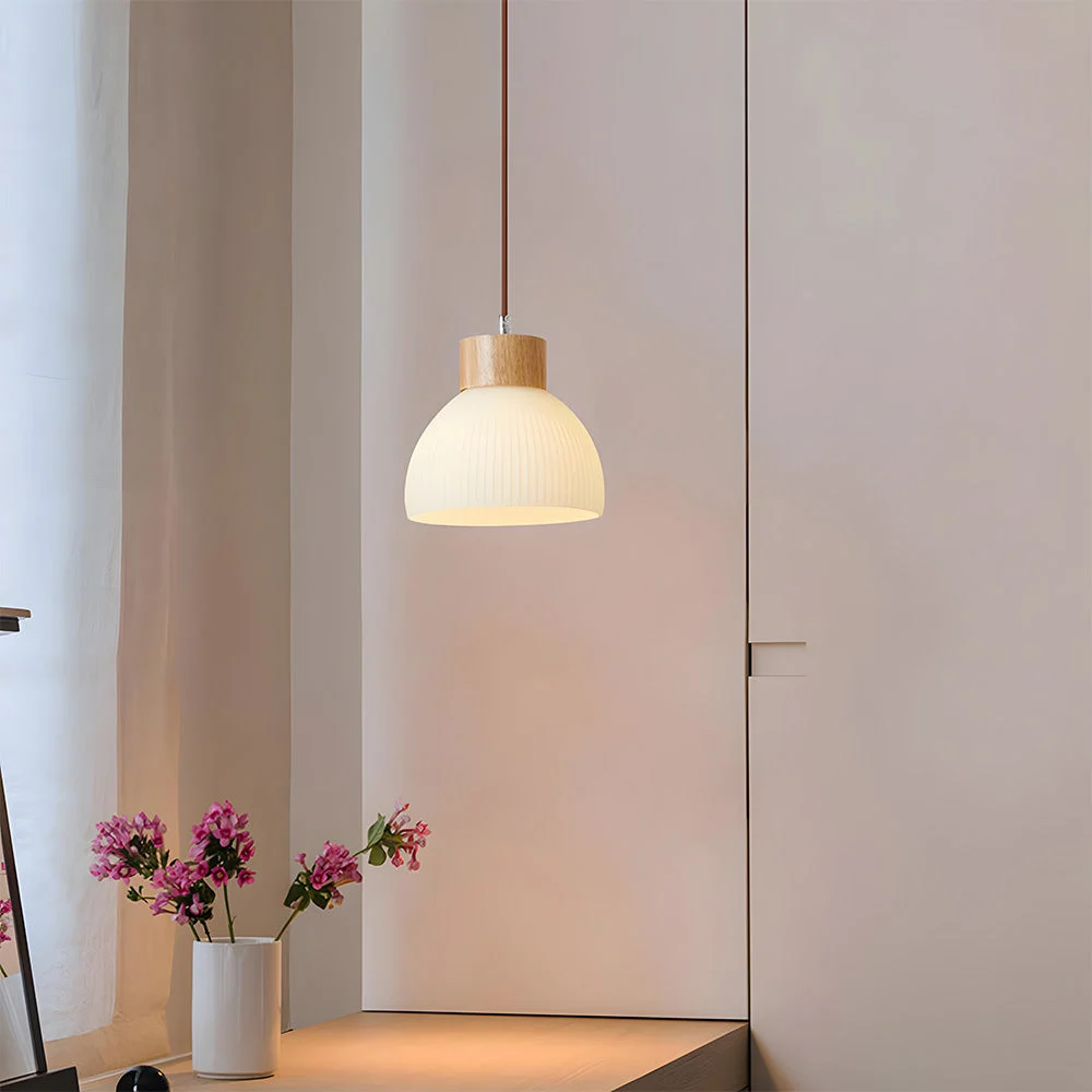 Levira - Lámpara Colgante de Vidrio Tazón para Techo – Iluminación Ambiental Moderna para Dormitorios y Salas de Estar