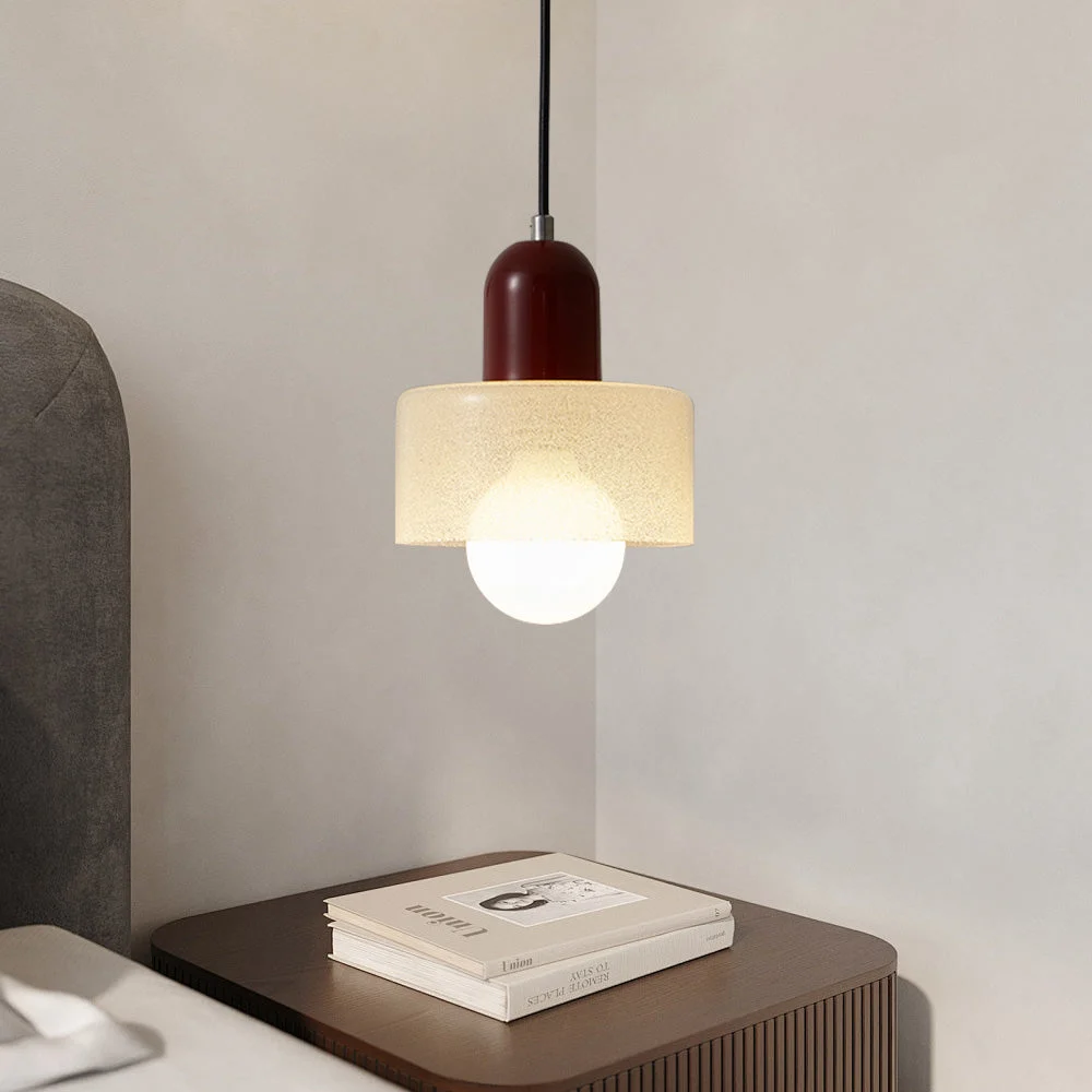 Savia - Lámpara Colgante de Vidrio Transparente Estilo Nórdico para Comedor – Lámparas de Techo Modernas con Cable de 150 cm