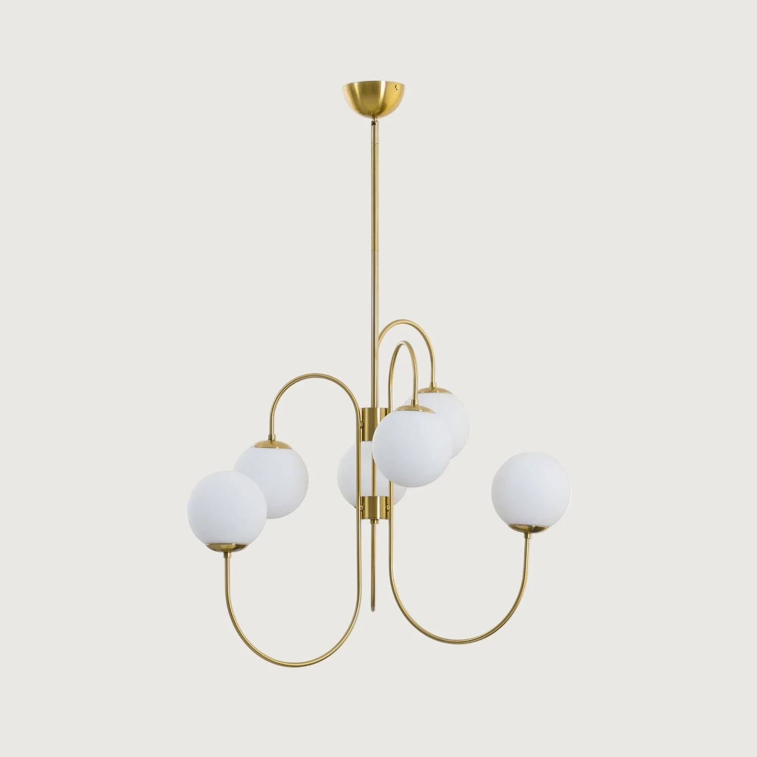 Mivor - Lámpara de Araña de Hierro Forjado y Vidrio – Diseño Elegante para Interiores Modernos