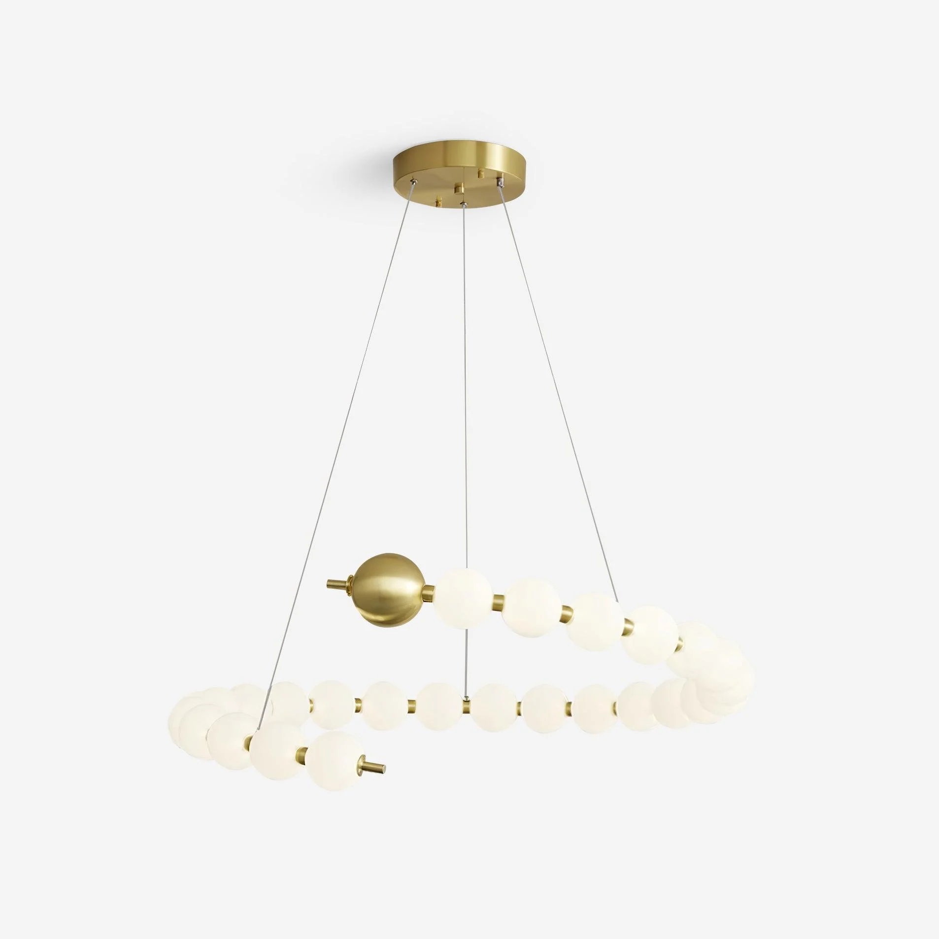 Evara - Lámpara de Araña con Diseño Elegante y Luz LED Integrada - Acabado en Oro