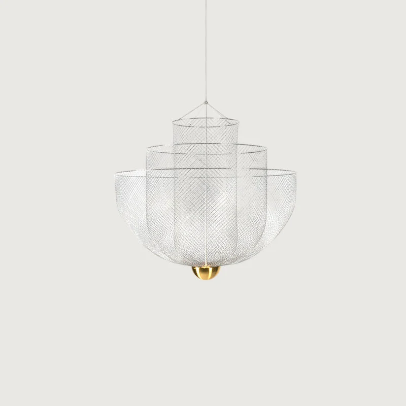 Griva - Lámpara de Araña Moderna de Metal con Iluminación LED Integrada – Tamaños de 45cm a 90cm - Diseño Elegante y Duradero