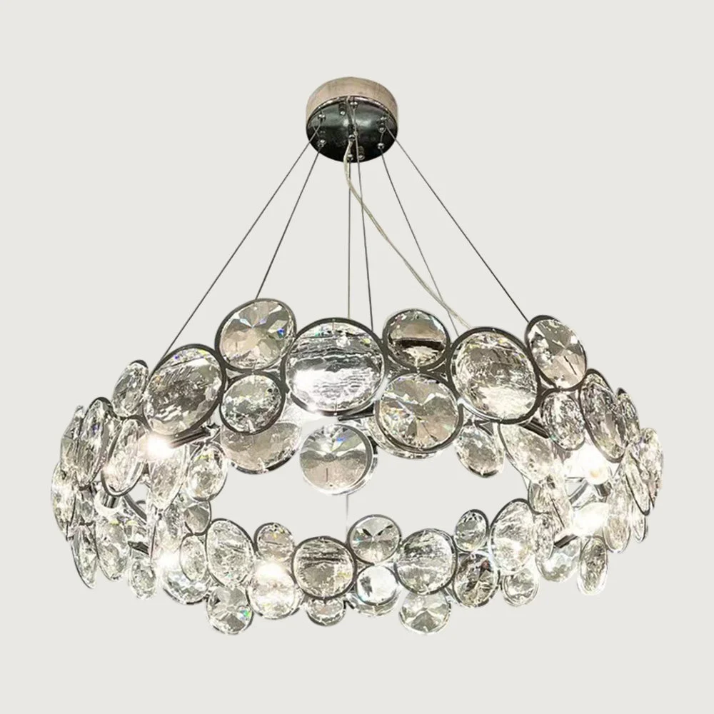Meyor - Lámpara de Araña de con Acero Inoxidable para Sala de Estar - Iluminación Elegante
