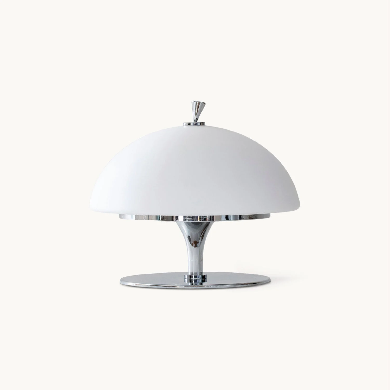 Avyra - Lámpara de Mesa Moderna con Control Táctil - Pantalla Blanca y Diseño en Metal y Cristal – Ideal para Escritorio y Mesita de Noche