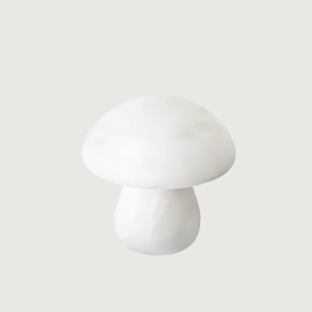 Brilza - Lámpara de Mesa con Forma de Hongo de Piedra - Diseño Moderno y Acogedor