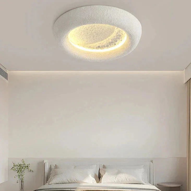 Halora - Lámpara de Pared Circular Moderna de Resina LED para Decoración Interior - Aplique Pared Elegante y Compacto