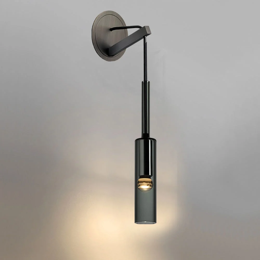 Skalar - Lámpara de Pared Creativa en Forma de Botella de Vino - Acabado Negro - Diseño Nórdico para Sala de Estar y Restaurantes