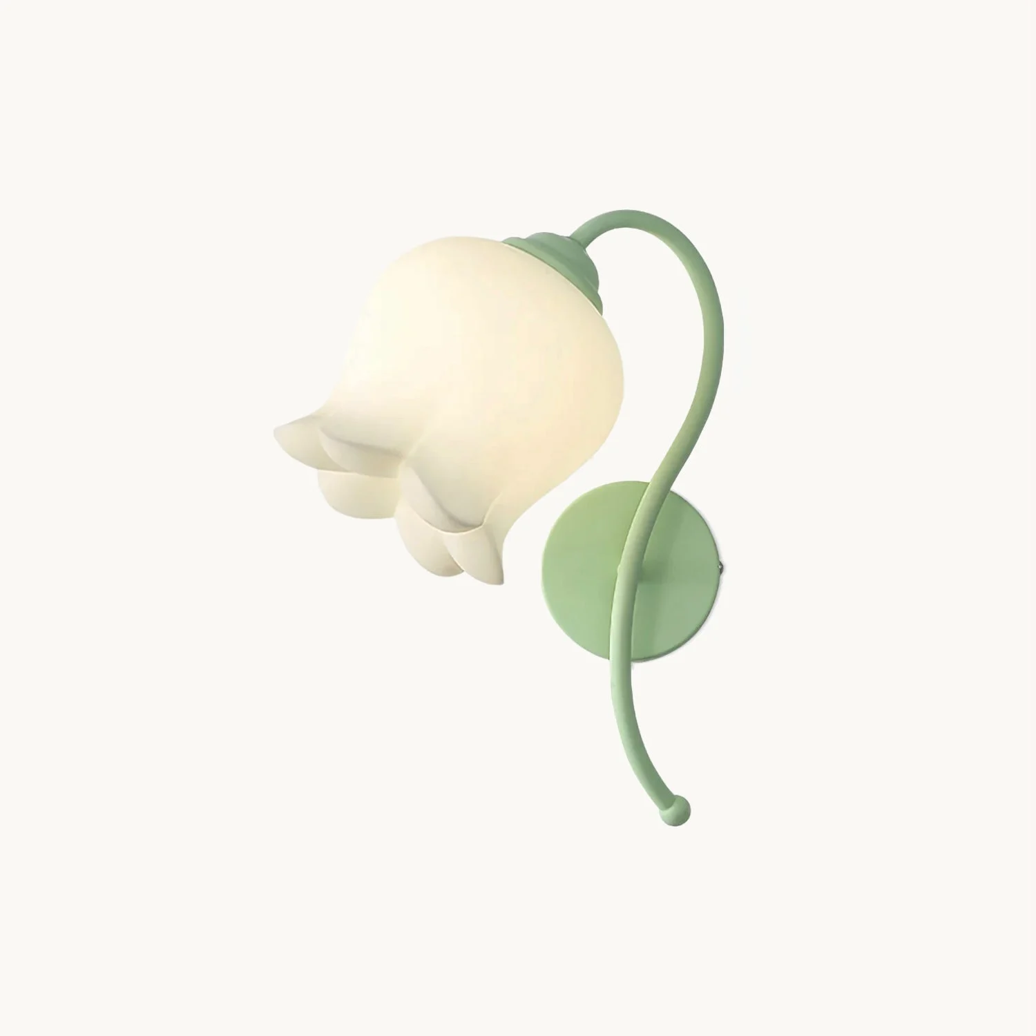 Rovya - Lámpara de Pared Estilo con Pantalla Floral - Diseño Elegante y Artístico