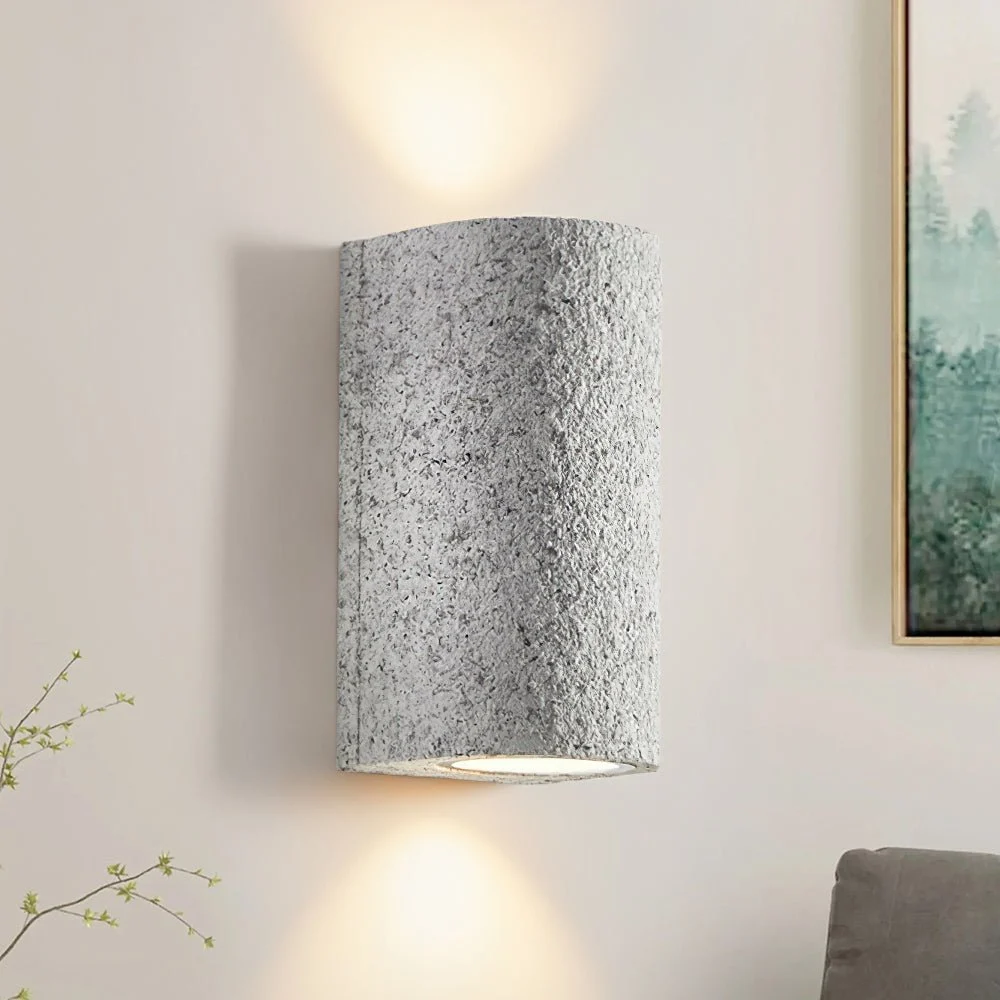 Yorien - Lámpara de Pared LED Moderna Cilíndrica Estilo Wabi-Sabi con Luz Cálida 3000K - Ideal para Salones y Dormitorios