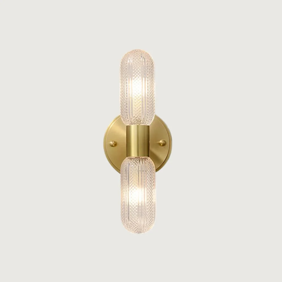 Kaven - Lámpara de Pared Nórdica en Cobre con Pantalla de Vidrio - Aplique Pared Ideal para Espacios Reducidos