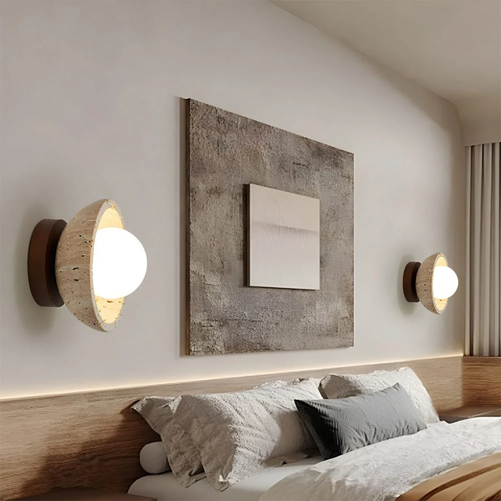 Lumani - Lámpara de Pared Moderna de Madera con Diseño Elegante y Luz G9 - Apliques de Pared para Dormitorio y Sala de Estar