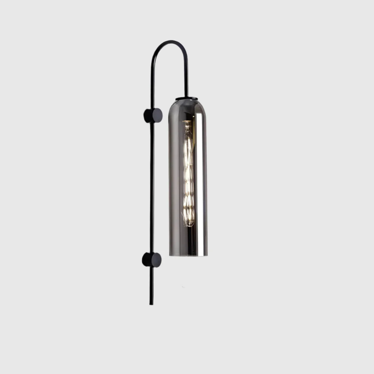 Voliya - Lámpara de Pared Moderna de Vidrio y Hierro - Aplique Pared LED E27 con Diseño Elegante - Ideal para Decoración Interior