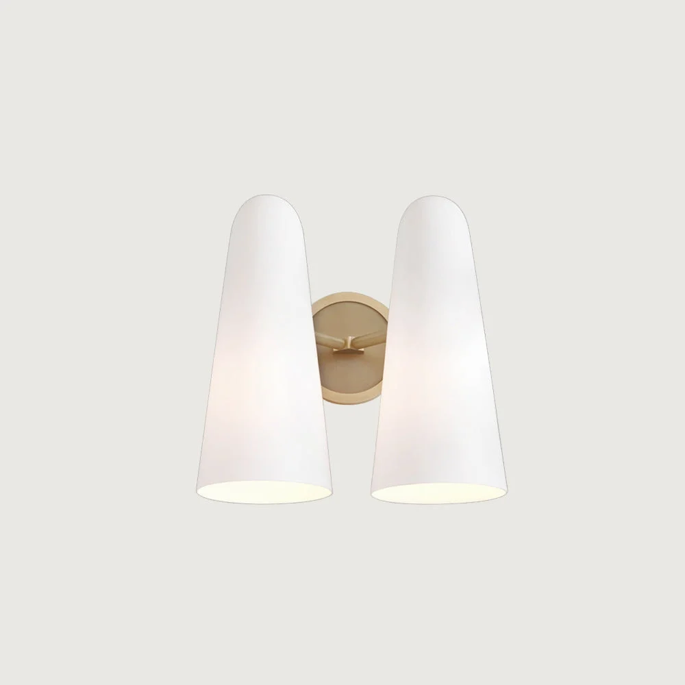 Tyora - Lámpara de Pared de Bronce y Vidrio – Diseño Elegante para Iluminación Interior