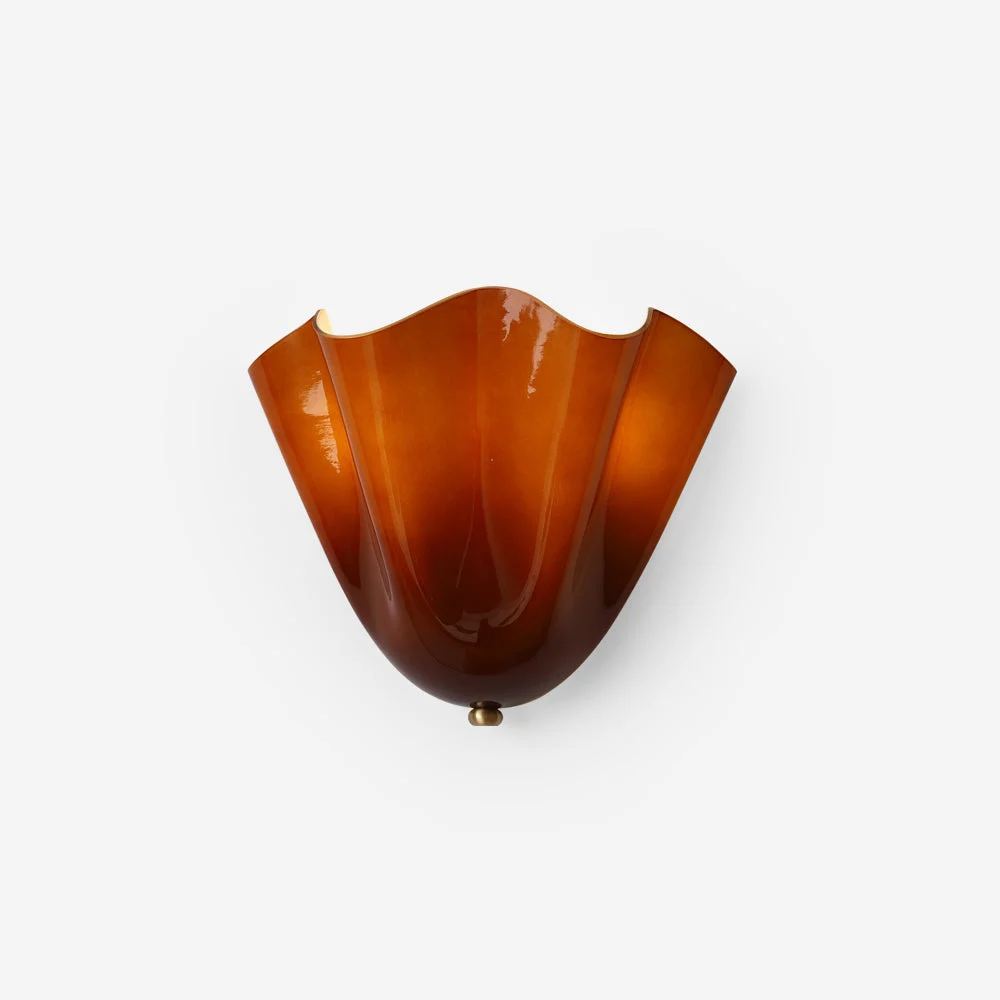 Coryl - Lámpara de Pared de Vidrio Soplado con Diseño Orgánico y Curvas Elegantes