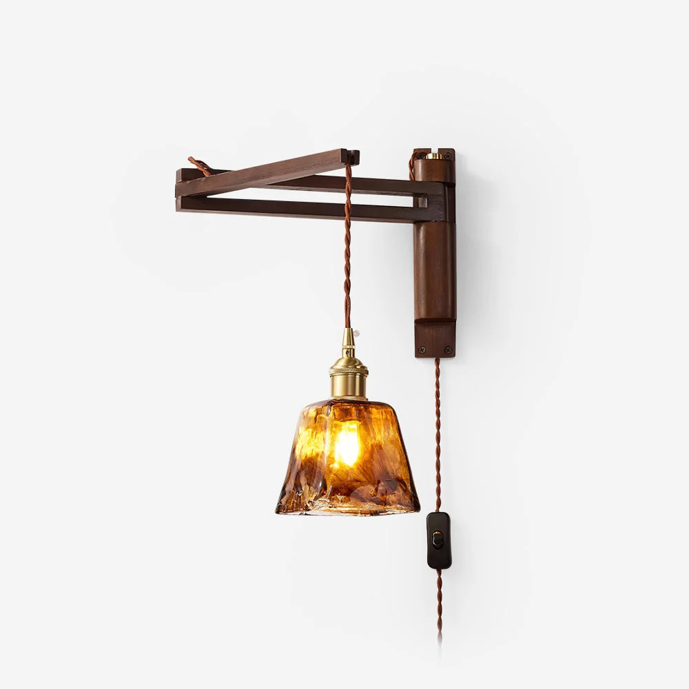 Elyon - Lámpara de Pared Vintage con Brazo Ajustable y Diseño Elegante