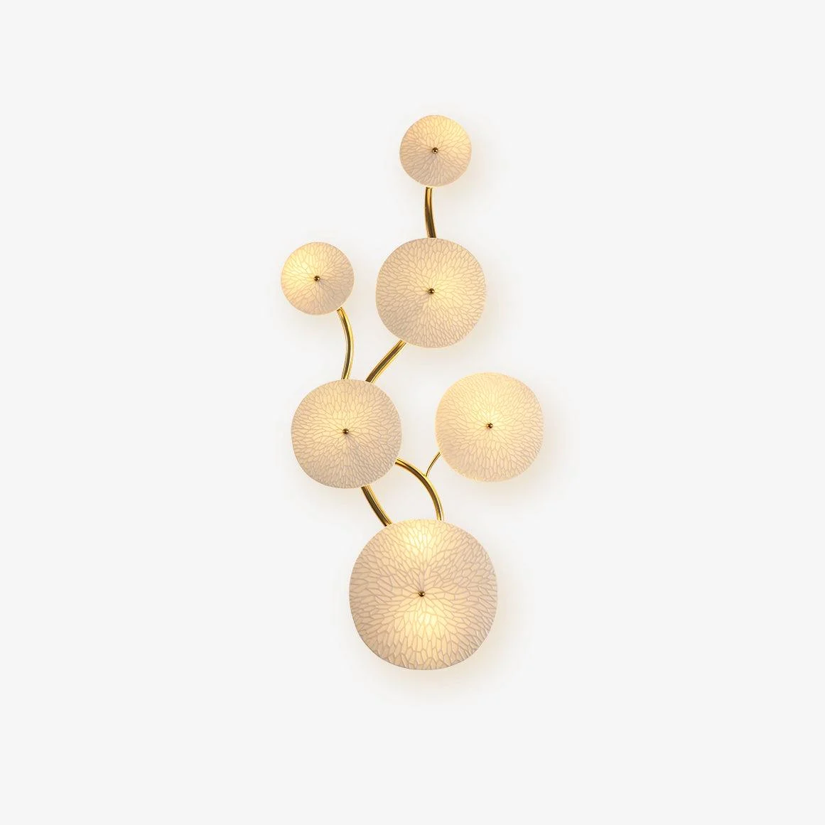Melya - Lámpara de Pared en Forma de Pétalos de Loto – Diseño Cerámico Elegante para Iluminación Interior