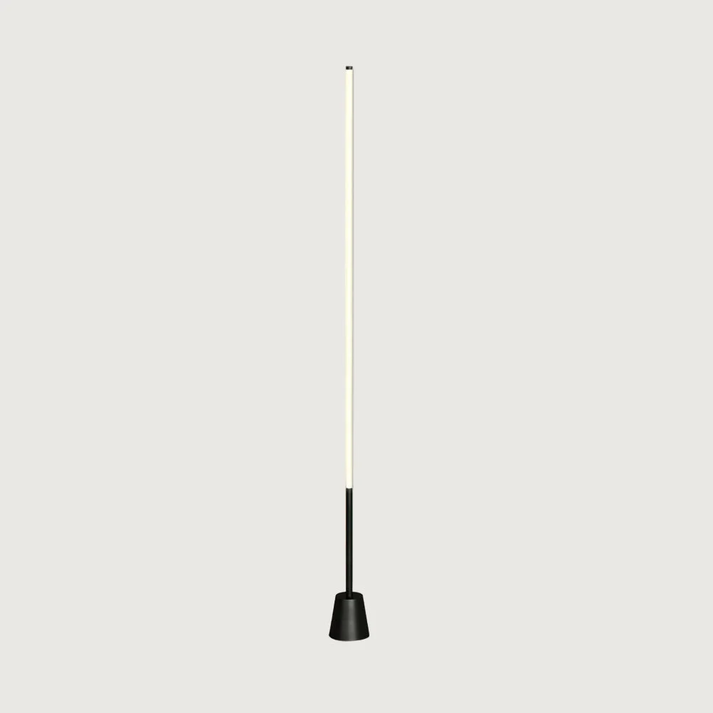 Covin - Lámpara de Pie Moderna Negra Dimmable con Control Remoto y Diseño Minimalista para Salón y Hogar