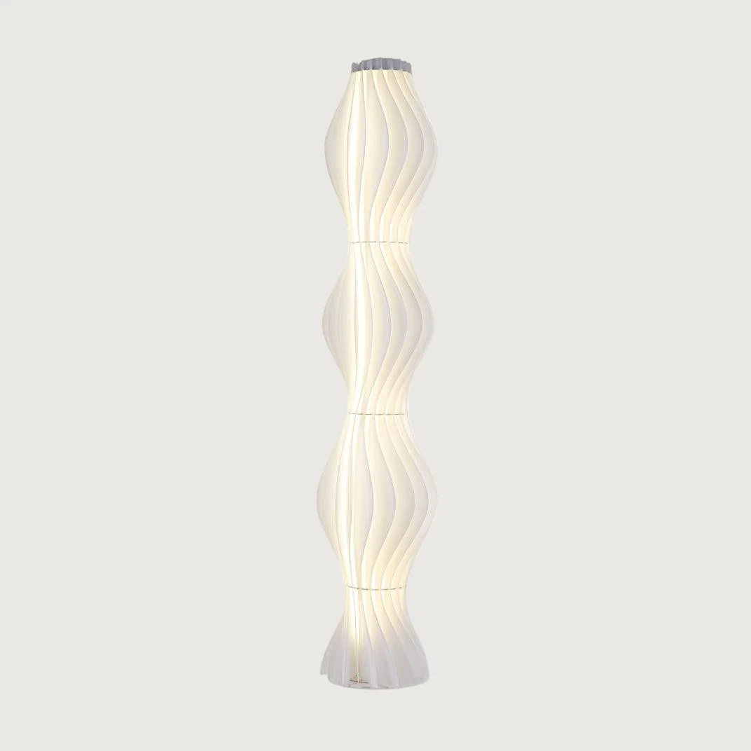 Milvo - Lámpara de Pie Moderna con Luz LED Integrada - Acabado Blanco - Ideal para Salón y Espacios Amplios
