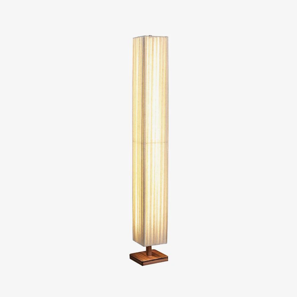 Gavri - Lámpara de Pie Moderna de Madera con Pantalla Grande y Luz LED Integrada para Sala y Oficina - 120/160 cm