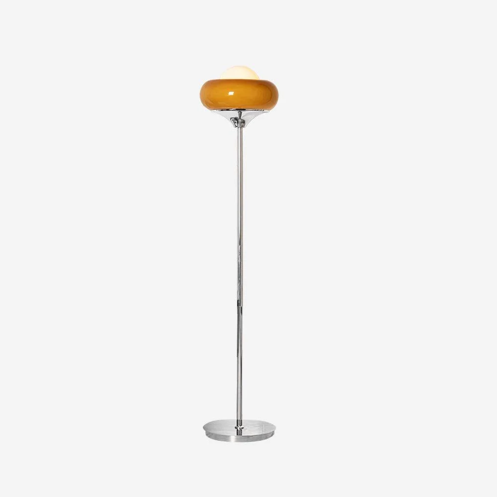 Noril - Lámpara de Pie Moderna de Metal con Globo de Plexiglás - Diseño Elegante para Salón - 160 cm de Altura - Luz Cálida
