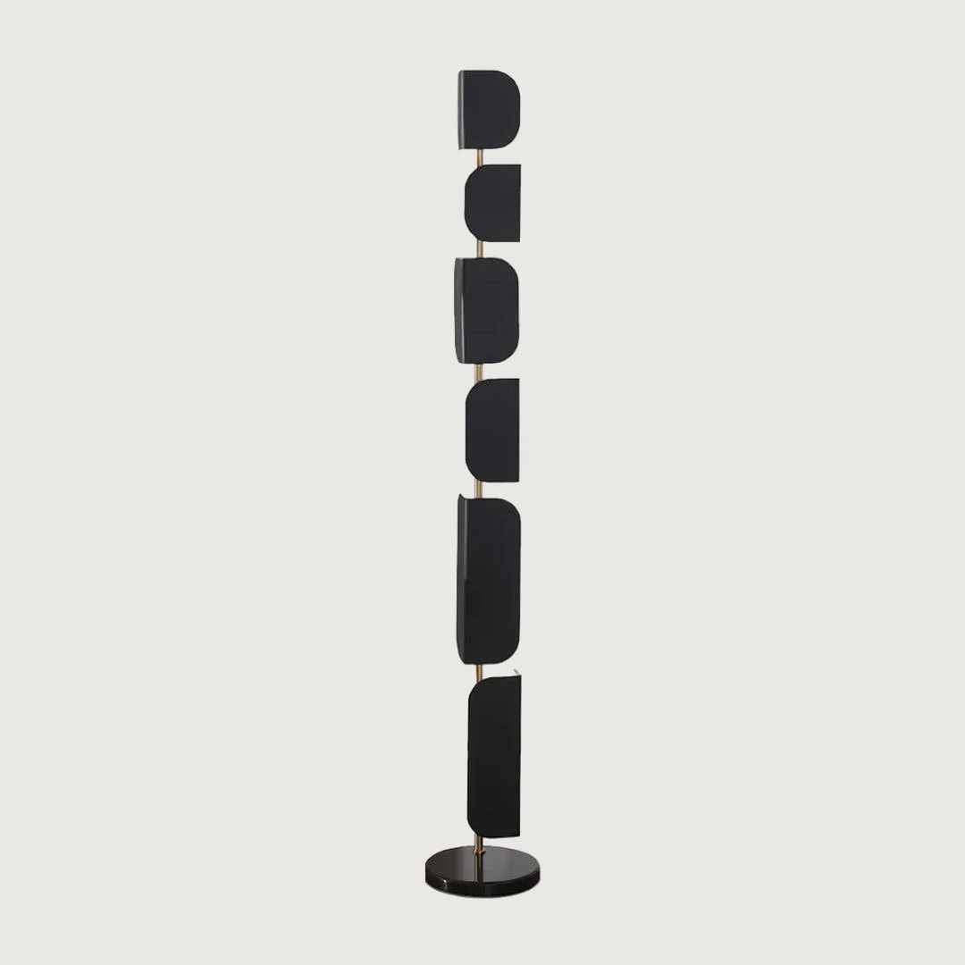 Vuric - Lámpara de Pie Moderna de Metal y Mármol con Diseño Contemporáneo – 173 cm de Altura