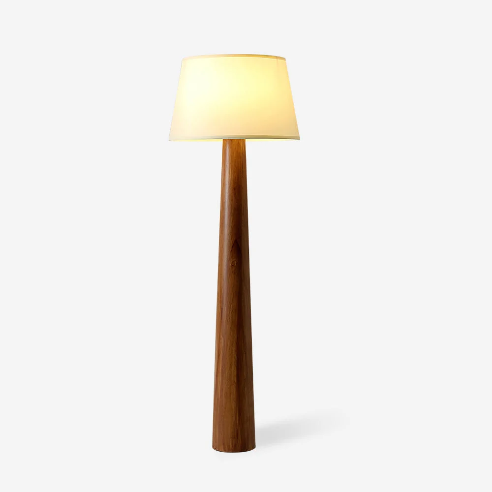 Alven - Lámpara de Pie de Madera Minimalista para Salón – Iluminación Moderna y Acogedora