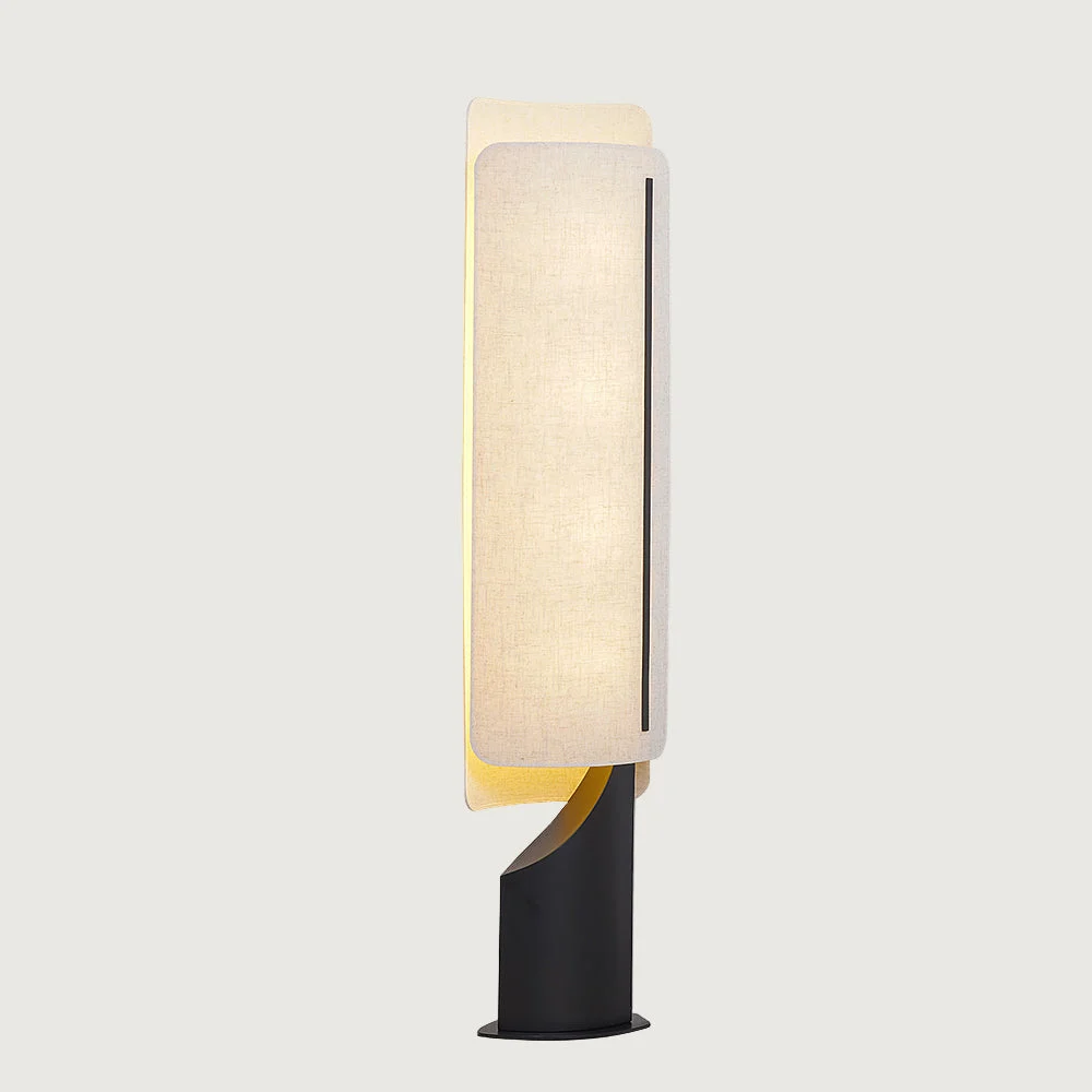 Oryne - Lámpara de Suelo Moderna con Base de Abaca y Pantalla de Lino – Altura 158 cm