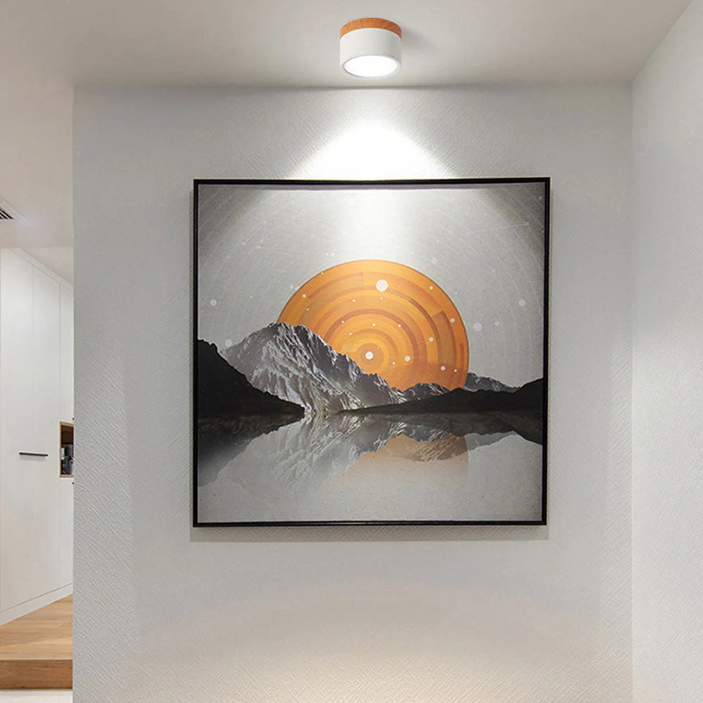 Talnea - Lámpara de Techo Cilíndrica Pequeña LED Moderna y Elegante para Interiores - Iluminación Compacta y Eficiente