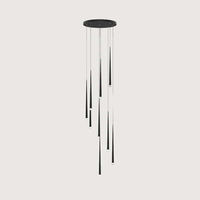 Korin - Lámpara de Araña Techo Colgante - Cónica de Techo Esbelta - Iluminación LED Moderna y Elegante para Interiores