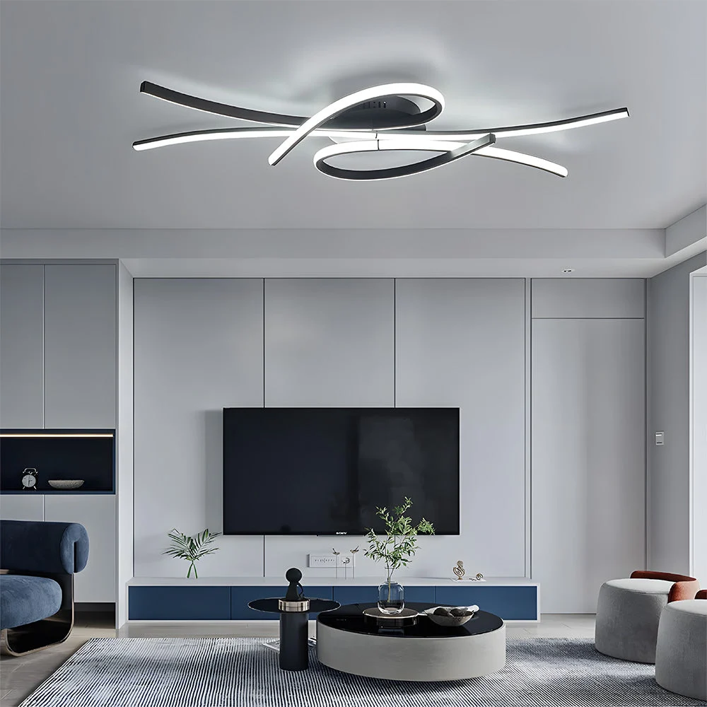 Vesina - Lámpara de Techo LED Creativa en Forma de Notas Musicales para Sala de Estar - Diseño Moderno y Eficiencia Energética