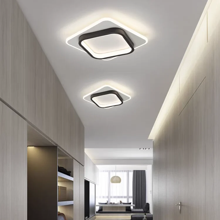 Ovella - Lámpara de Techo LED Cuadrada Moderna para Salón - Iluminación Eficiente y Estilo Contemporáneo