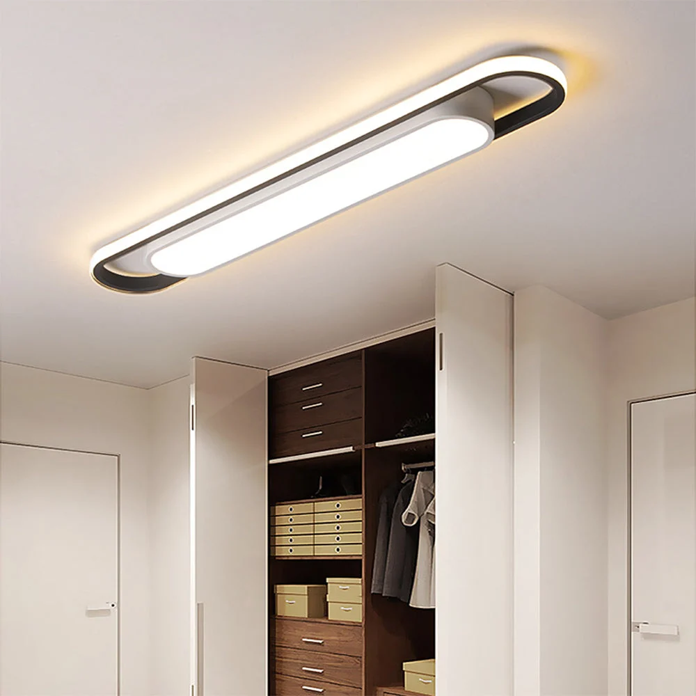 Aloria - Lámpara de Techo LED Larga para Pasillo - Iluminación Eficiente y Estilizada