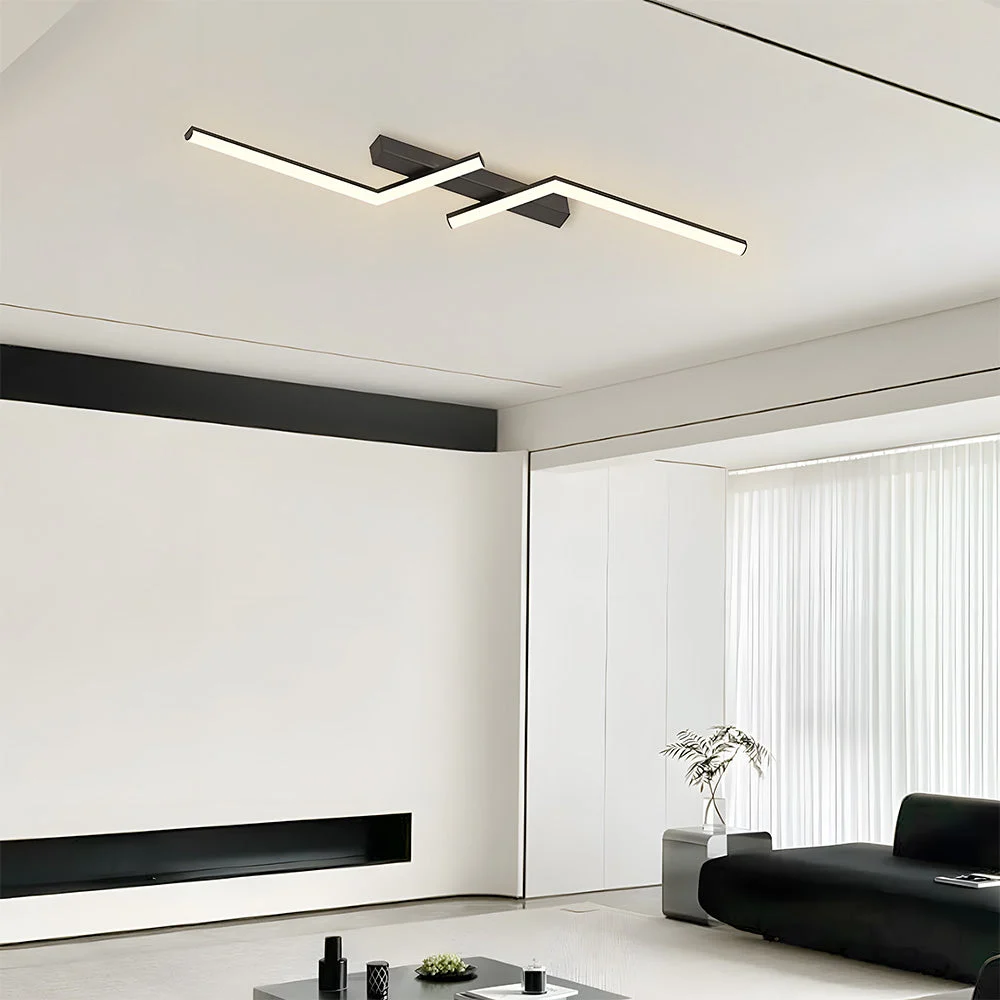Dunea - Lámpara de Techo LED Minimalista Moderna de Tira Larga para Interiores
