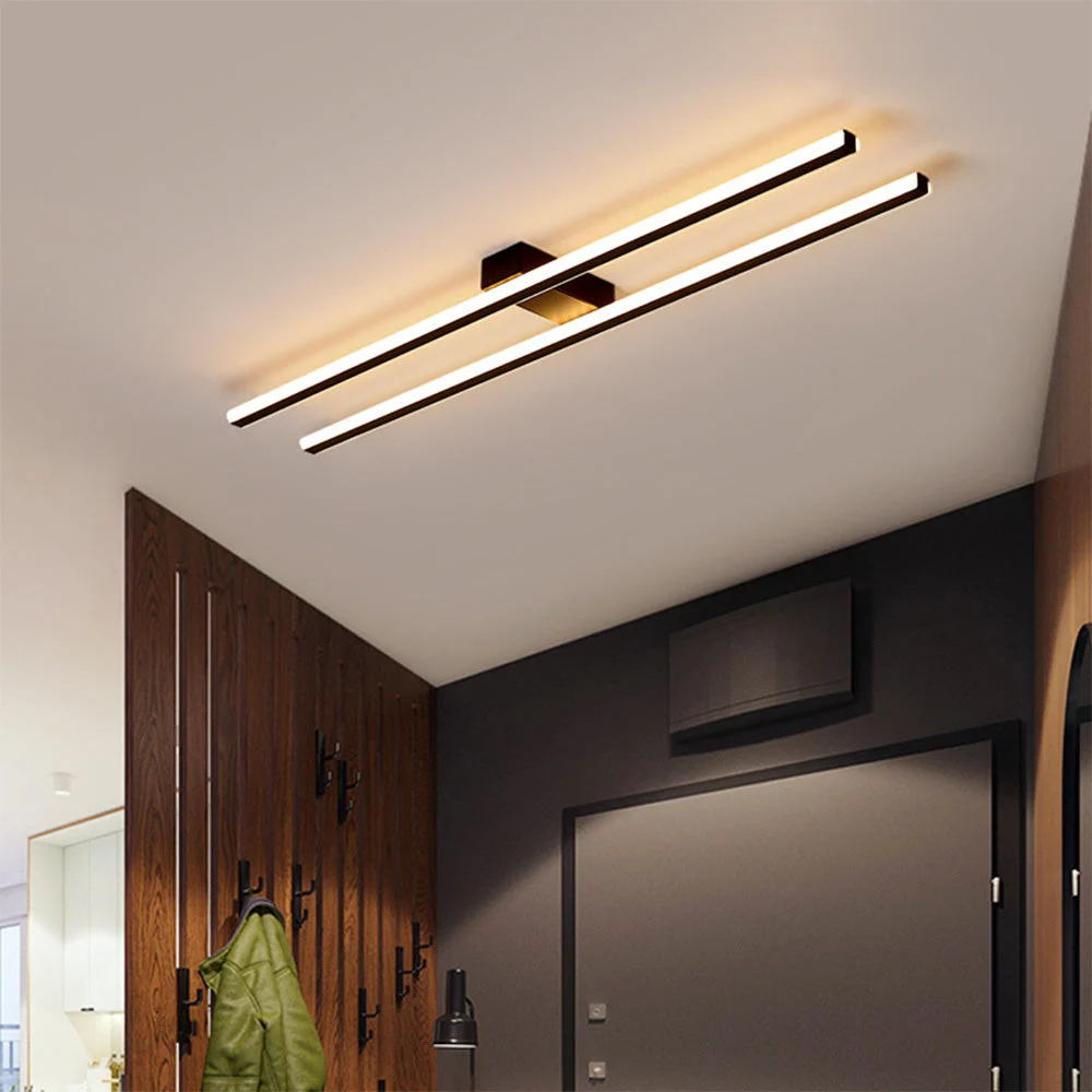 Irelia - Lámpara de Techo LED Minimalista de Hierro Doble para Sala de Estar - Diseño Moderno y Eficiencia Energética
