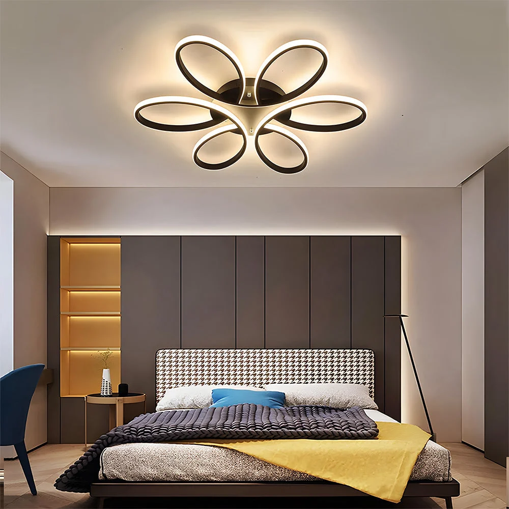 Cerina - Lámpara de Techo LED Minimalista de Metal en Forma de Pétalo para Salón