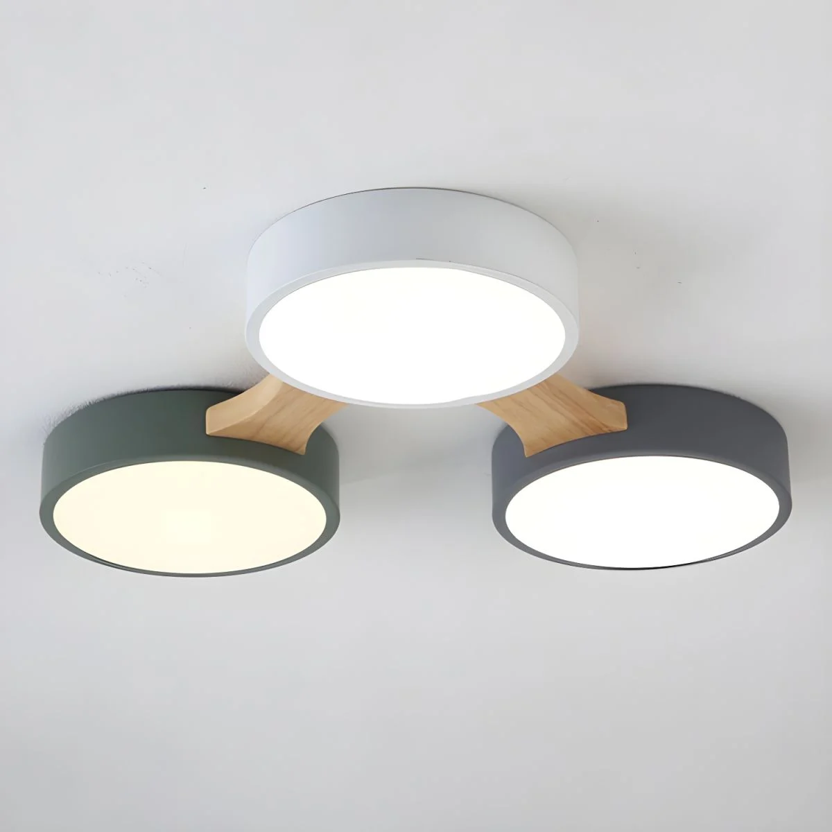 Noelux - Lámpara de Techo LED Moderna Minimalista para Dormitorio - Iluminación Eficiente y Diseño Elegante - Materiales de Hierro y Madera