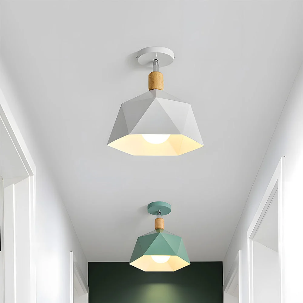 Alvea - Lámpara de Techo Minimalista de Metal en Color Macaron para Pasillo - Diseño Elegante y Duradero
